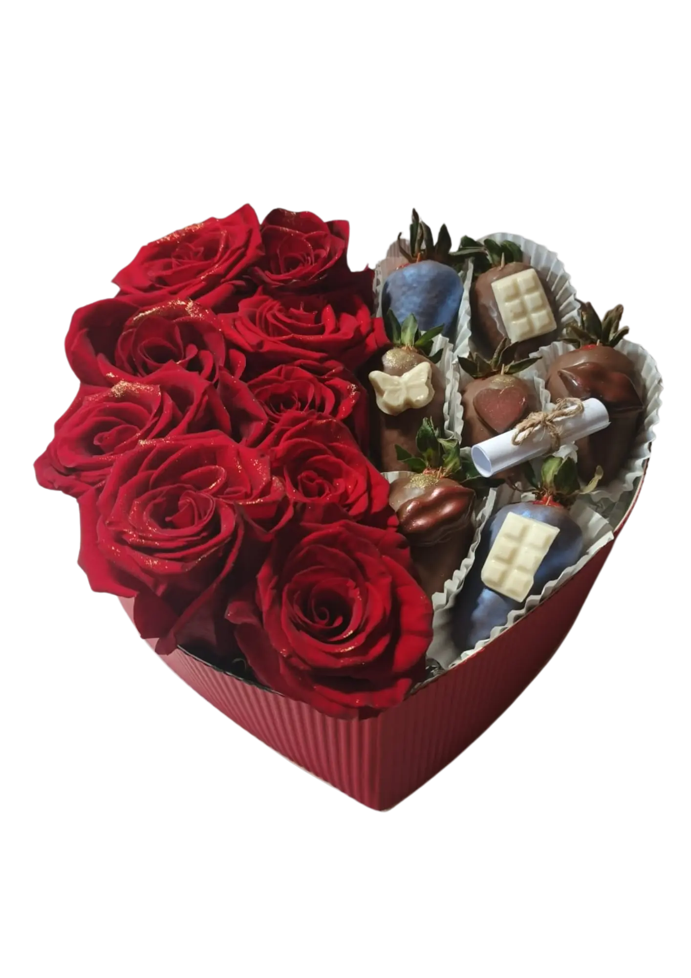 corazón con flores - Imagen de 1